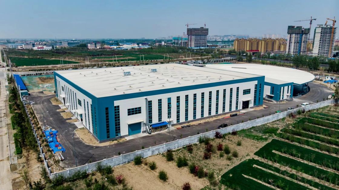 OEM ফার্মাসিউটিক্যাল লজিস্টিক প্রিফ্যাব্রিকেটেড মেটাল বিল্ডিং H সেকশন পোর্টাল ফ্রেম বিল্ডিং ইস্পাত কাঠামো