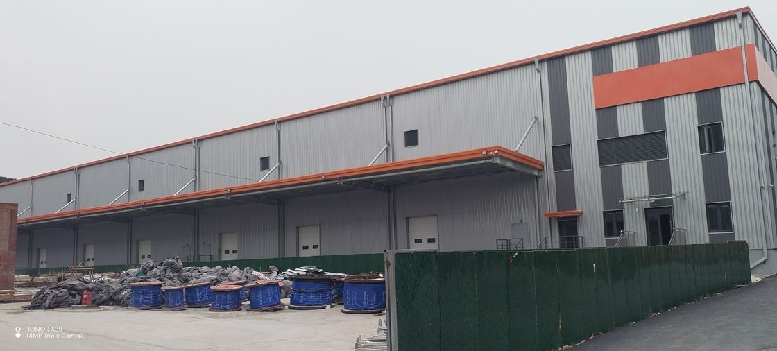 OEM ফার্মাসিউটিক্যাল লজিস্টিক প্রিফ্যাব্রিকেটেড মেটাল বিল্ডিং H সেকশন পোর্টাল ফ্রেম বিল্ডিং ইস্পাত কাঠামো